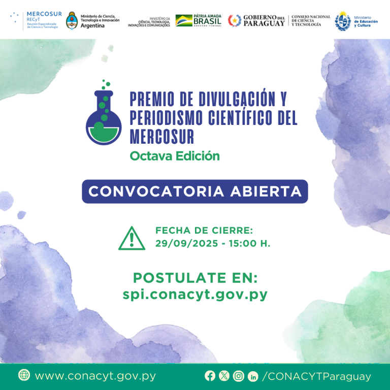 8ª Edición del Premio de Divulgación y Periodismo Científico del MERCOSUR