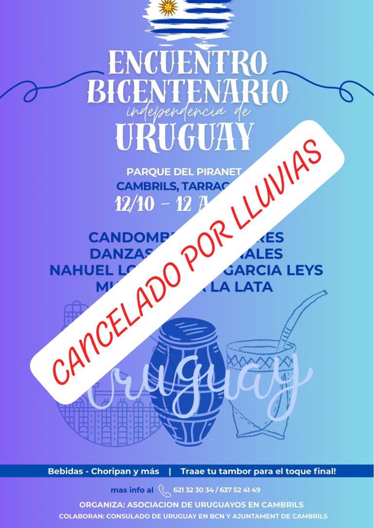 Cancelado por Lluvias – Encuentro Bicentenario de la Independencia de Uruguay: 3er Picnic Musical