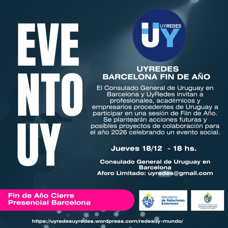 Evento Fin de Año UyRedes con el Consulado de Uruguay en Barcelona
