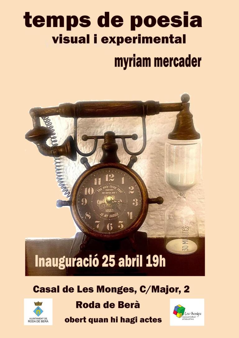 Exposición «Temps de Poesia Visual i Experimental» de Myriam Mercader – Roda de Berà