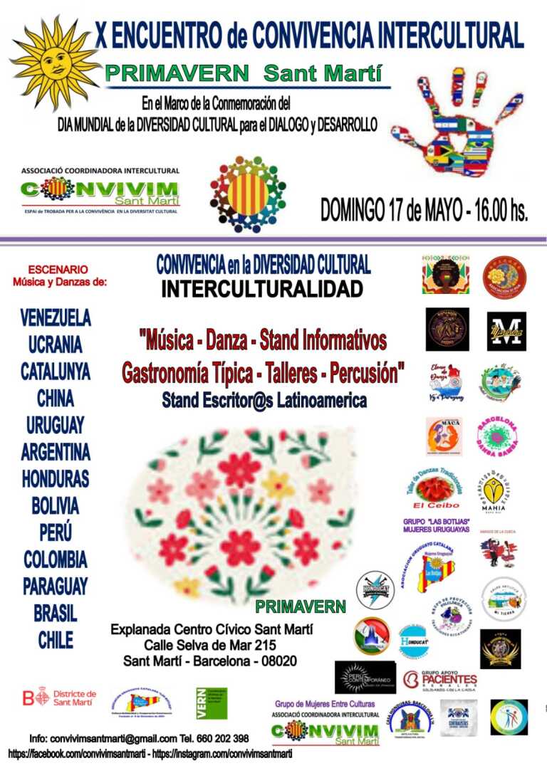 Participación de la Comunidad Uruguaya en el X Encuentro de Convivencia Intercultural en Barcelona