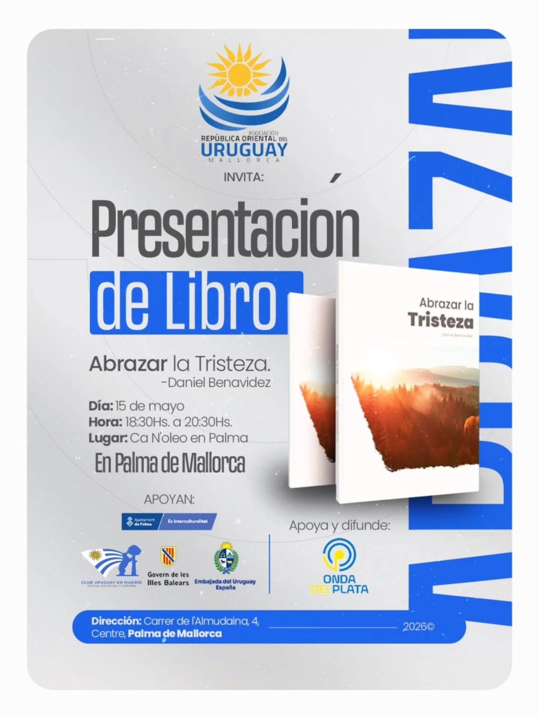 Presentación del libro “Abrazar la Tristeza” de Daniel Benavidez en Palma de Mallorca