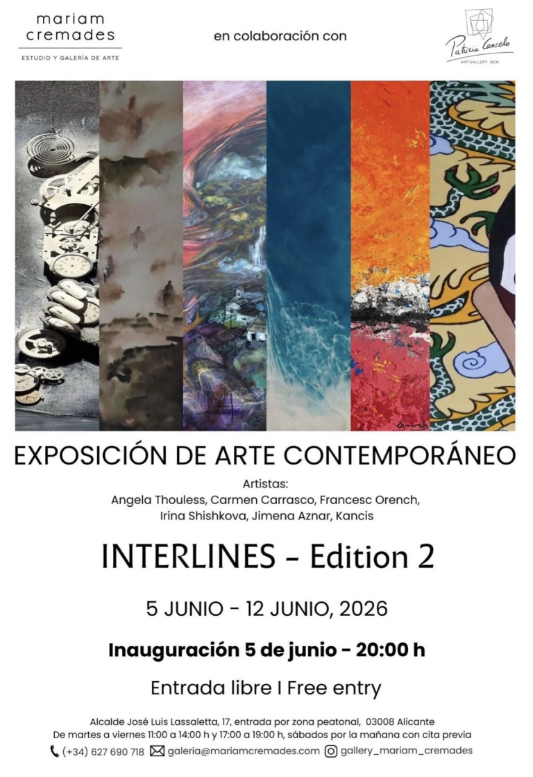 Difusión Cultural: Exposición de Arte Contemporáneo «INTERLINES – Edition 2» en Alicante