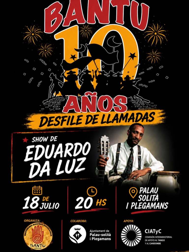¡Acompáñanos a celebrar el Aniversario de Candombe BANTU!