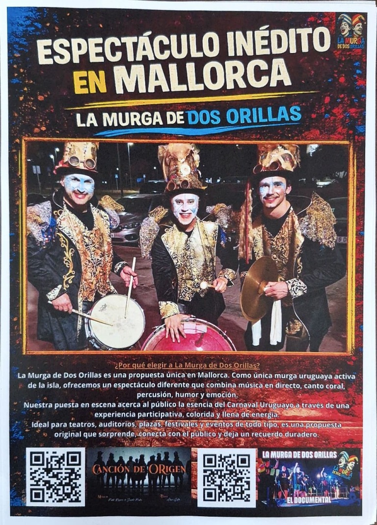 Evento Cultural en Mallorca: Murga de dos Orillas con la dirección de Álvaro Gallo