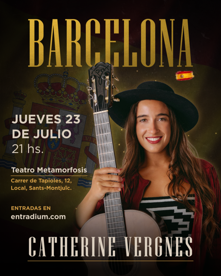 La música del folclore uruguayo llega a Barcelona: Catherine Vergnes en concierto el próximo 23 de julio
