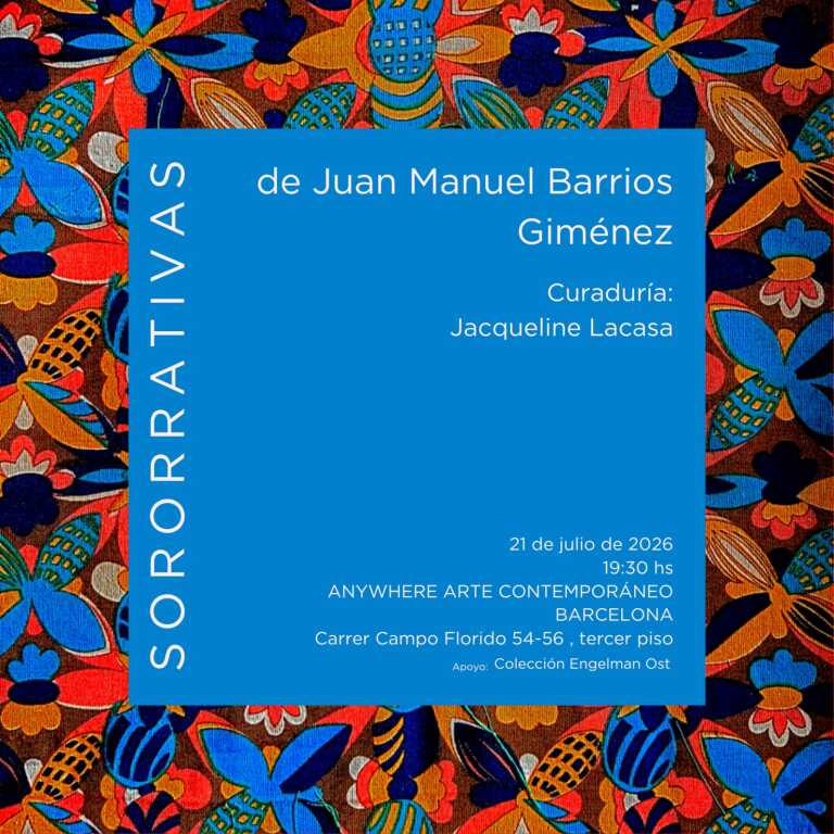 Exposición: «Sororrativas» de Juan Manuel Barrios Giménez en Barcelona