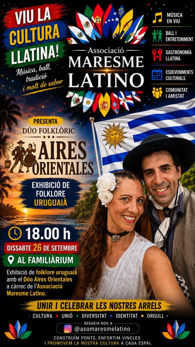 Exhibición de Folklore Uruguayo con el Dúo Aires Orientales en la 45ª Fira de Calella