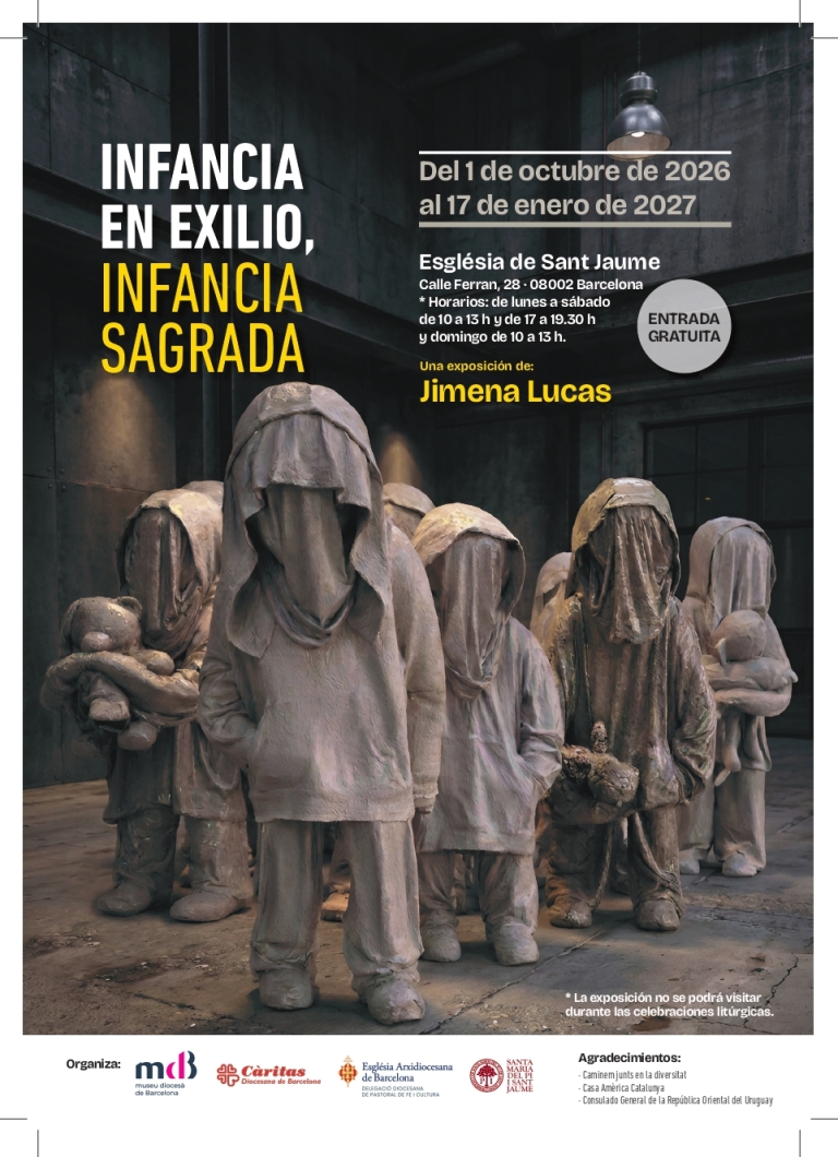 Exposición y performance «Infancia en exilio, infancia sagrada» de la artista uruguaya Jimena Lucas en Barcelona