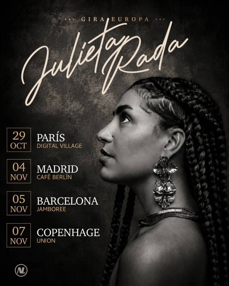 Gira europea de la cantautora uruguaya Julieta Rada (Octubre – Noviembre)
