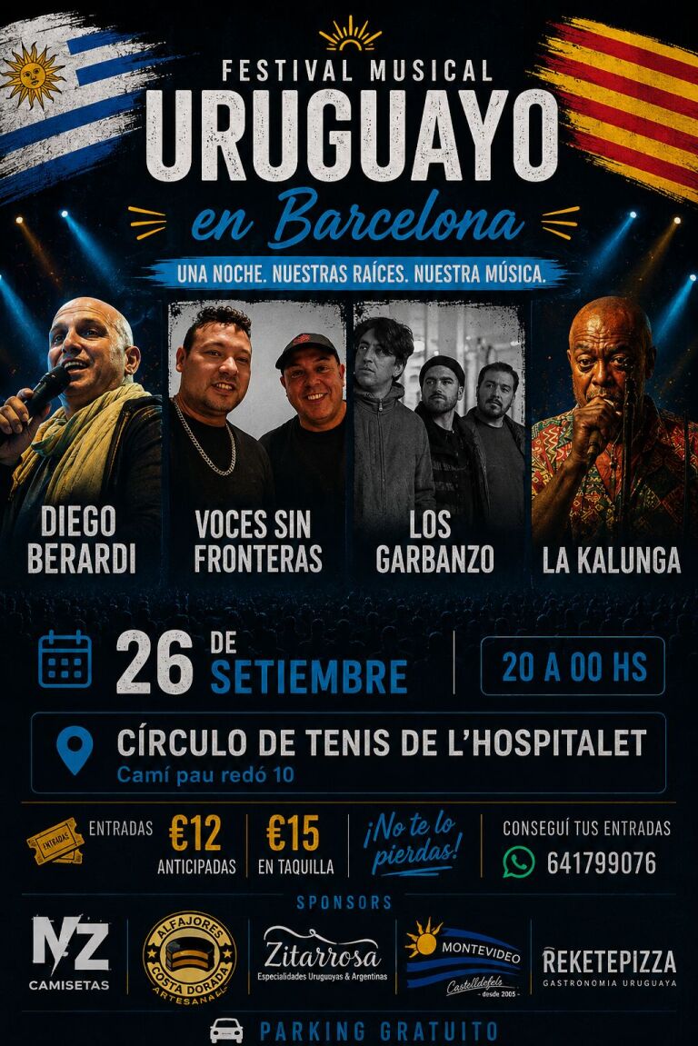 Festival Musical Uruguayo en Barcelona – 26 de Setiembre