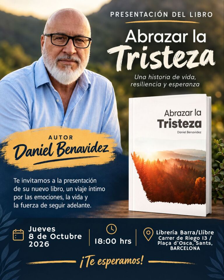 Presentación del libro «Abrazar la Tristeza» de Daniel Benavidez